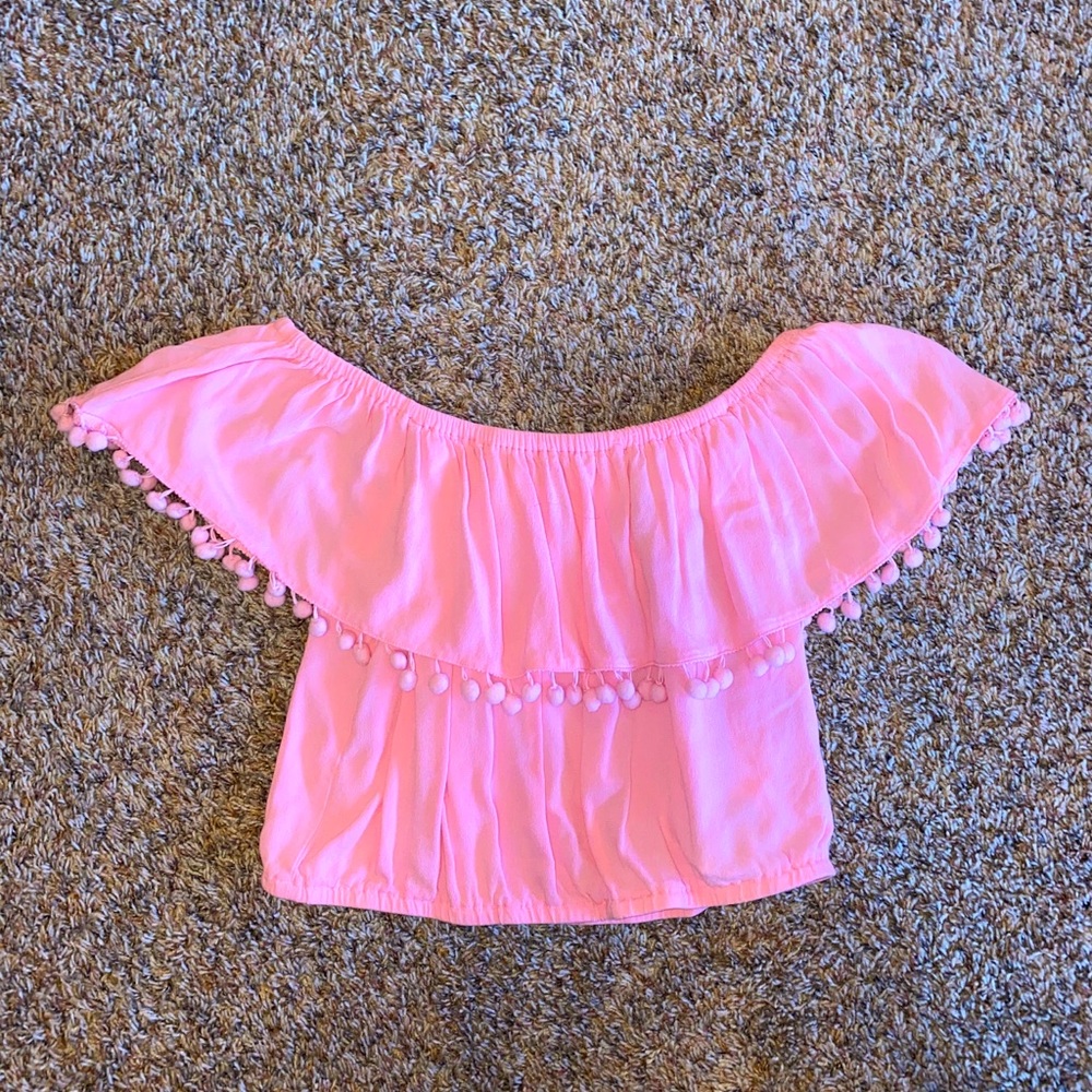 Off the shoulder crop top